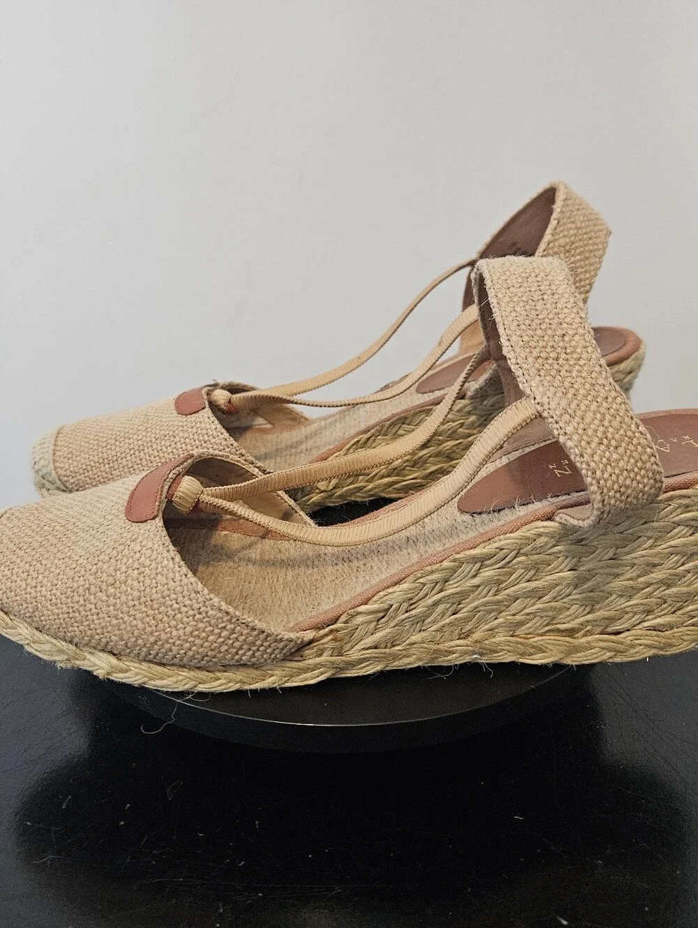 Lauren Ralph Lauren Women's Cala Espadrille‎ Wedge Sandals Tan Size 11B